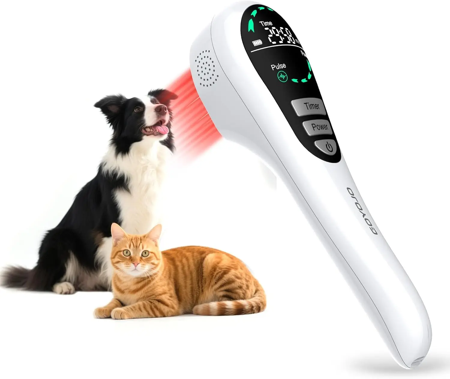 

GOYOJO Red Light Therapy Device for Dogs LED Light with Stand 650nm 808nm 980nm for Joint Support Mobility and Skin Wellness