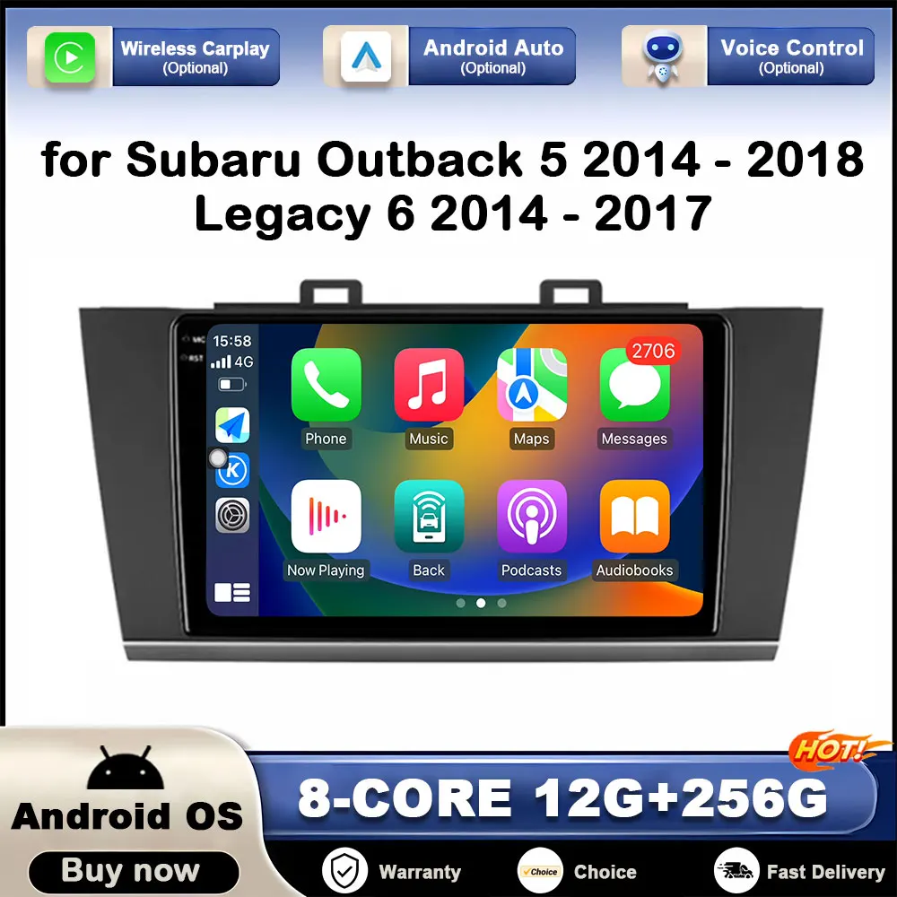 

GPS Navi Android OS for Subaru Outback 5 2014 - 2018 Legacy 6 2014 - 2017 Car Multimedia Video Player DSP Stereo Autoradio WiFi