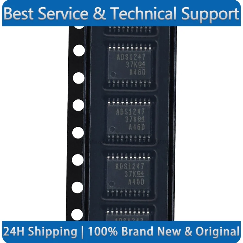 ADS1247IPWR ADS1247 TSSOP-20 24-Bit Analog-to-Digital Converters for Temperature Sensors New Original