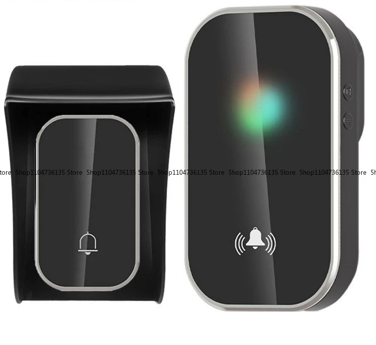 Wireless Doorbell Rain Cover Set Long Distance Home Remote Control Music Electronic Smart Doorbell Pager
