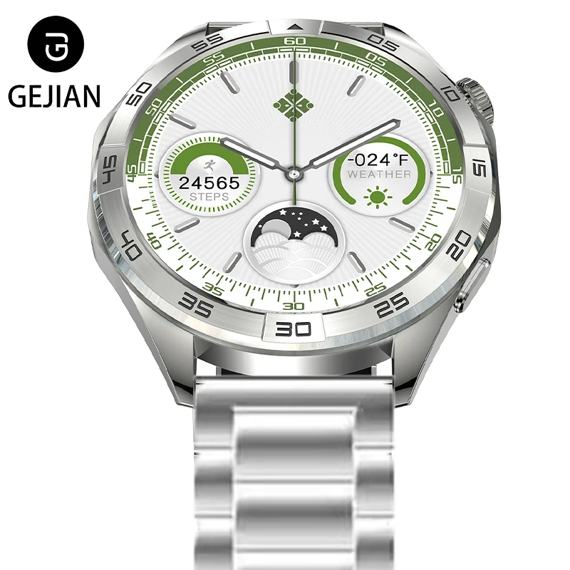 

GEJIAN 2025 новые мужские умные часы 1,55-дюймовый HD полный сенсорный экран мониторинг сердечного ритма GPS траектория Bluetooth вызов умные часы ﻿