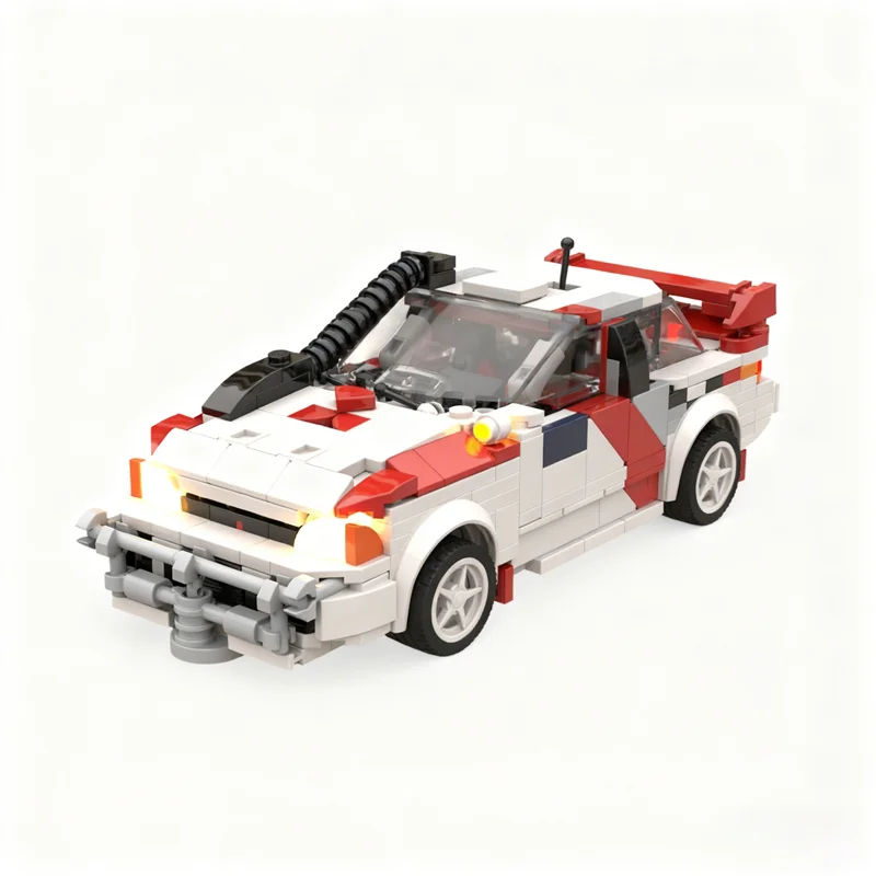 

579pcs MOC City Champions Mitsubishi Lancer SAFARI Rally Makinen S Model Building Blocks Construction Toys Christmas Gifts Brick