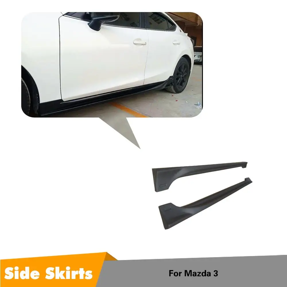 

Carbon Fiber Side Skirts Body Kits for Mazda 3 2014 - 2019 Car Side Door Bumper Skirts Body Kit Aprons