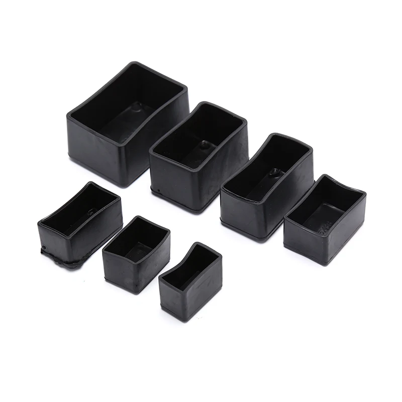 8pcs Rectangle Silicone Chair Leg Caps Non-slip Table Foot Cover Socks Protector Hot Sale New Arrival