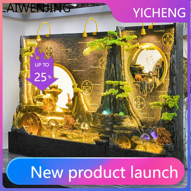 

LYY New Chinese Style Artificial Rock Water Curtain Wall Flowing Water Screen Ornament Landscape Decoration