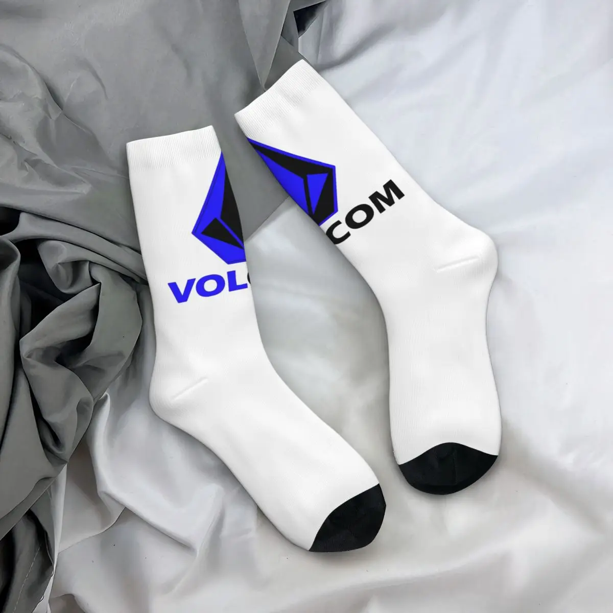 Volcoms Socks logo Casual Stockings Men Breathable Running Socks Autumn Graphic Non Slip Socks