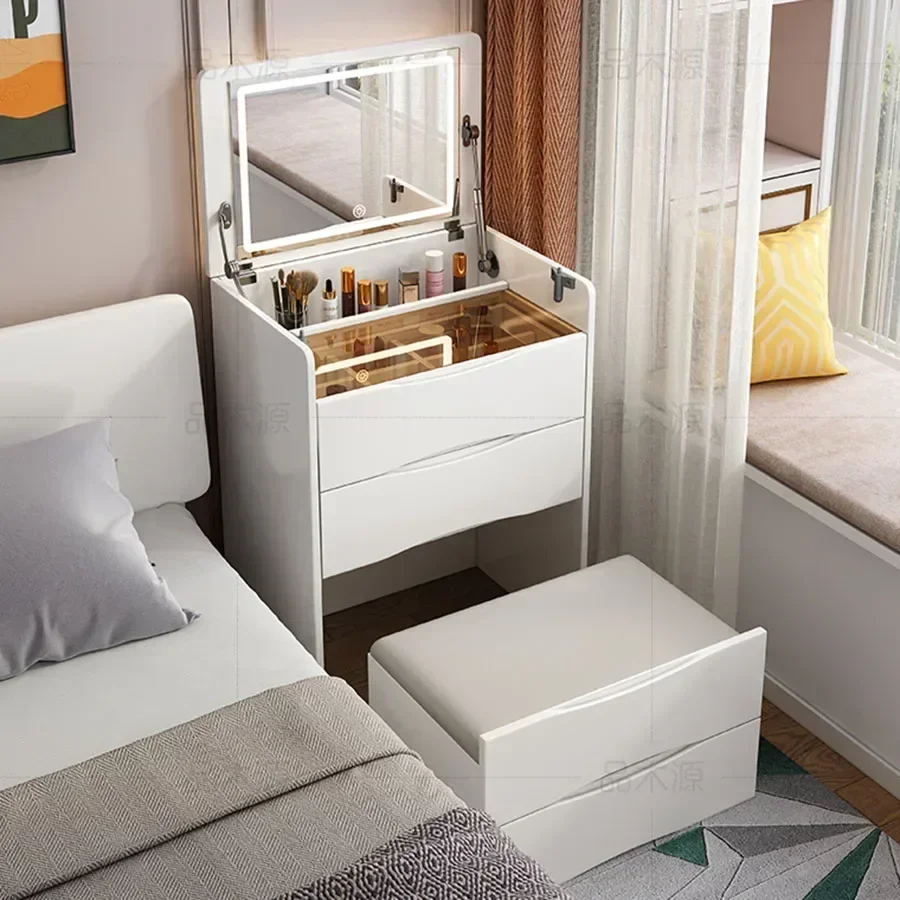 Vanity Table for Easy to Use Easy to Clean Reinforced Frame Smooth Surface Sturdy Construction Durable Build