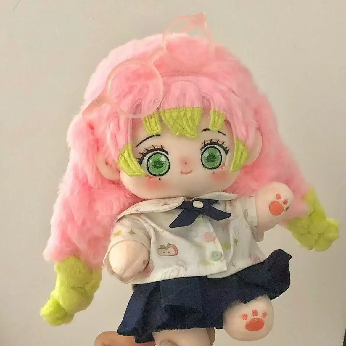 

Stuffed 20cm Anime Demon Slayer Kanroji Mitsuri Anime Figures Cosplay Plush Cotton Body Doll Toys Cute Cartoon Gifts for Kids
