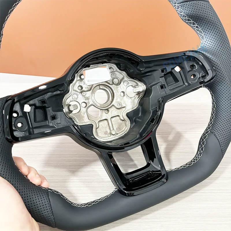 Steering Wheel With Red Stitching And Leather Perforation Suitable For Golf 7 Original High-Quality Steering Wheel GTI