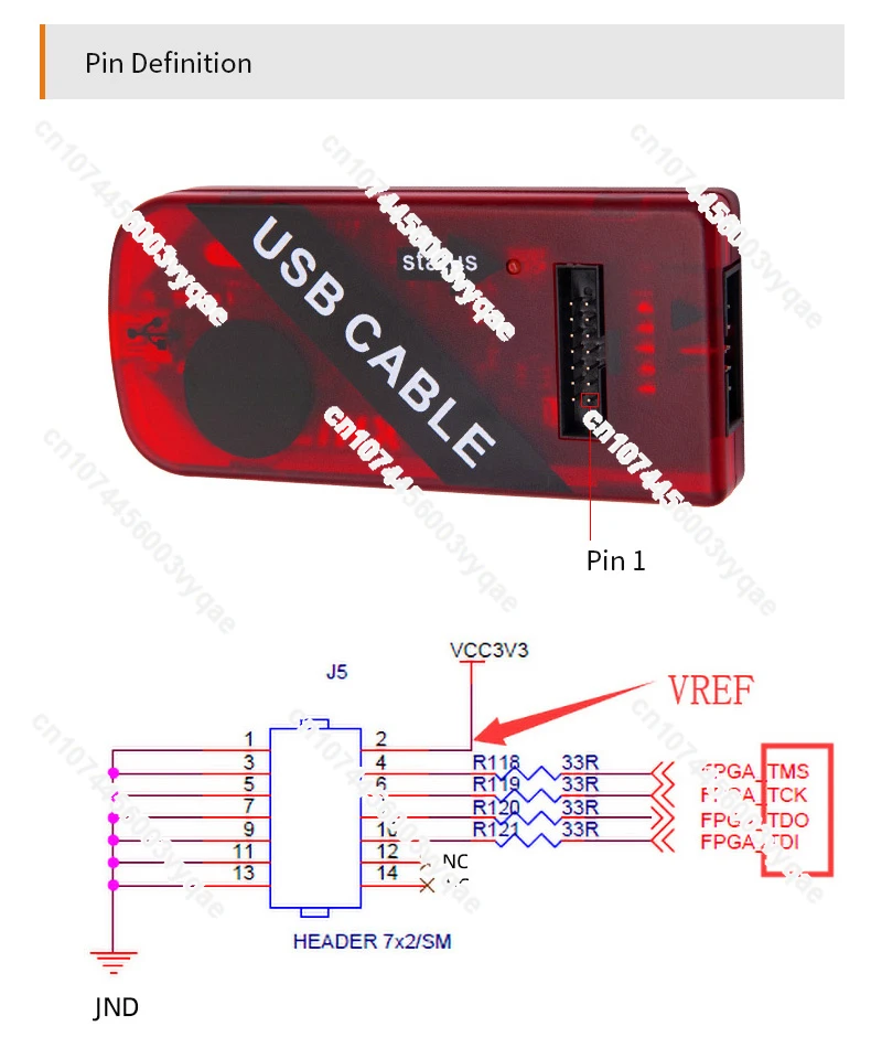 AL321: Platform Cable USB Blaster for XILINX FPGA JTAG Program Download