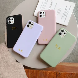 Custodia per telefono con nome iniziale personalizzato personalizzato per Xiaomi Mi 12T 11T 12 11 Lite Poco X3 NFC Redmi note 7 8 9 Pro Cover