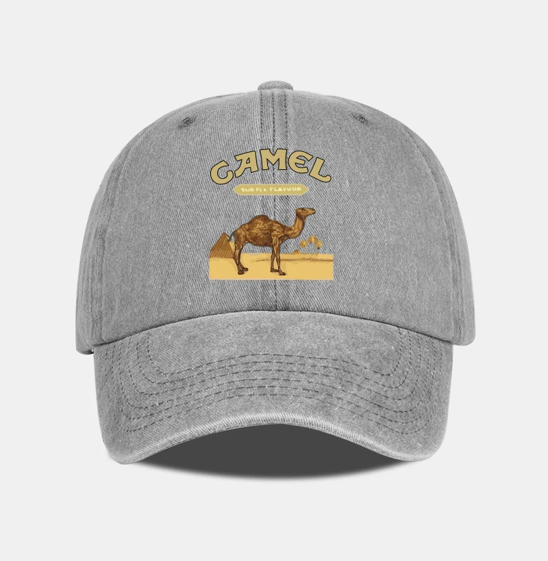 1-Piece Camel Print Baseball Cap Classic Minimalist Retro Style Breathable Soft Fabric Perfect for Work and Daily Wear Adjustabl image 3
