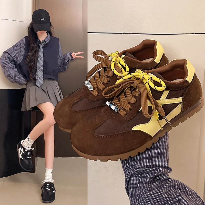 

Лето 202, ретро кроссовки из мягкой кожи с манго и носком на шнуровке, женские повседневные кроссовки на платформе с цветными блоками, модные повседневные туфли