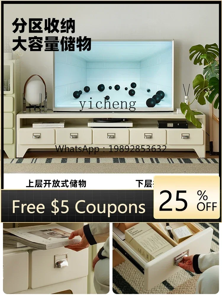 

Тумба под телевизор GZ ZK в ретро-стиле, металлическая, напольная, для гостиной, для небольшой квартиры, простая, с местом для хранения