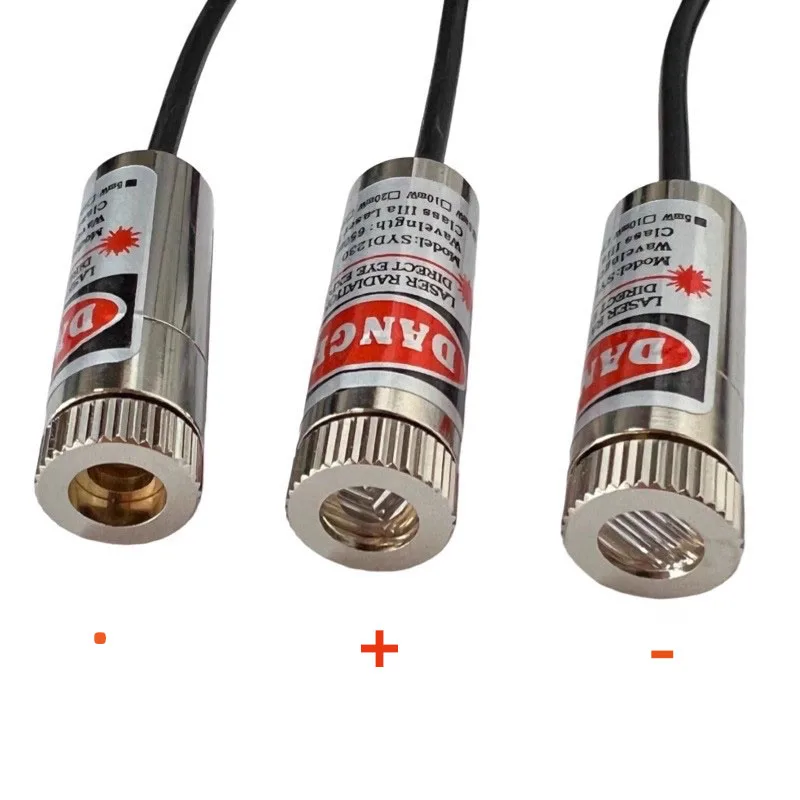 650nm Copper Laser pointer usb Head Red Dot/Line/Cross 12mm 5mw Adjustable focus Diode Industrial grade Laser Module Positioning
