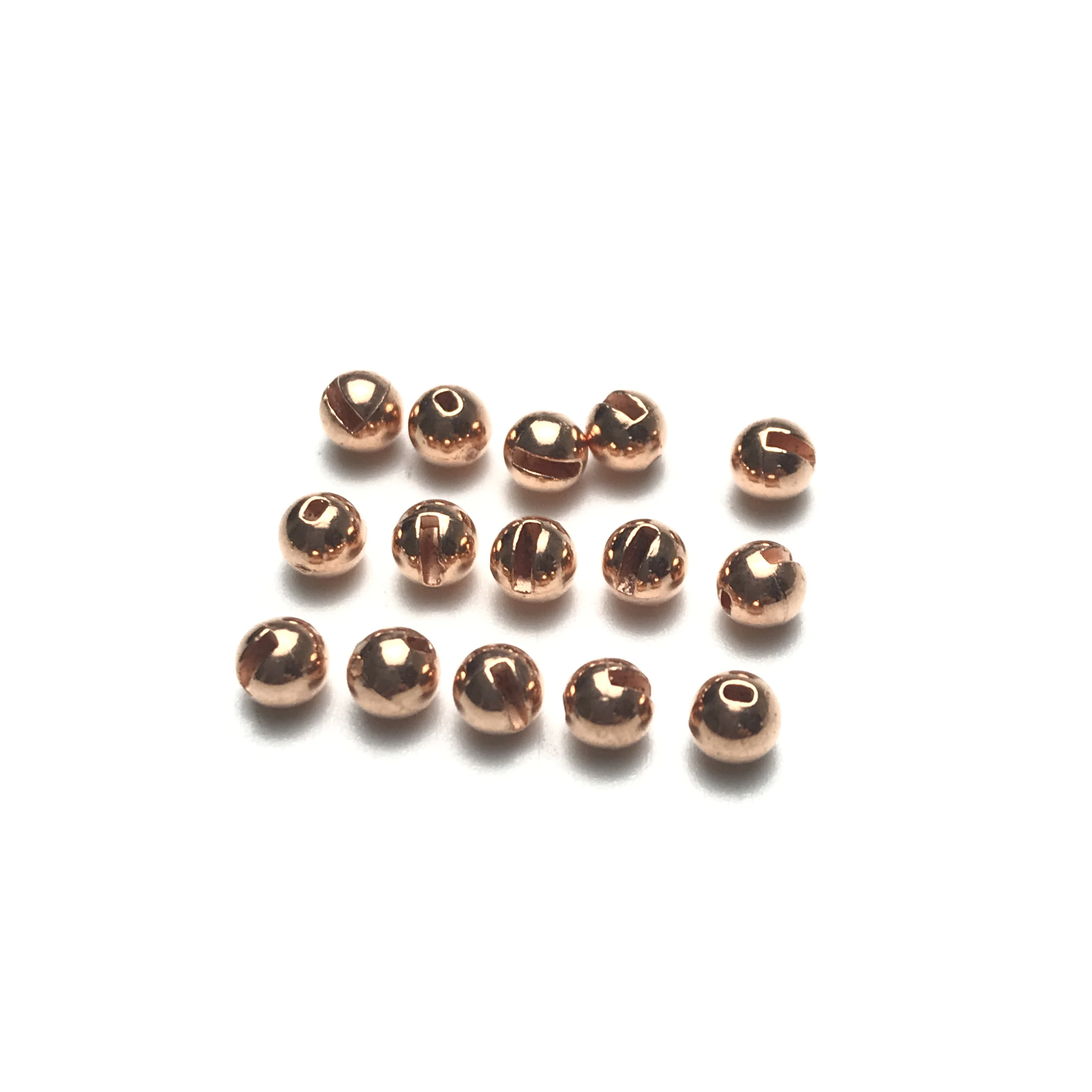 Cuentas ranuradas de bronce para atado de moscas ninfa - Varias tallas - imagen 5