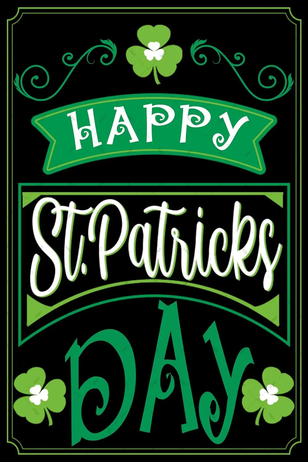 St. Patrick's Day Dekoration, DZQUY Happy Patricks Wanddekorationen, Lustige Irische Kleeblätter, Glückliche Metallschilder
