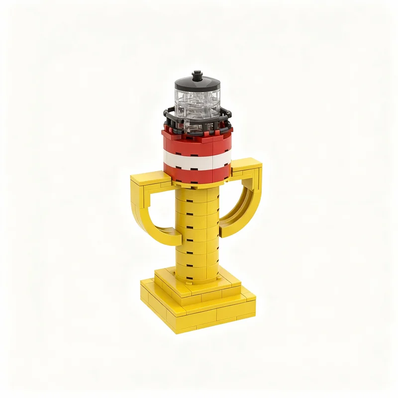 125pcs MOC Sculptures TROPHARE Model Building blocks Architecture toys Christmas gift creative Birthday Education Assemble idea
