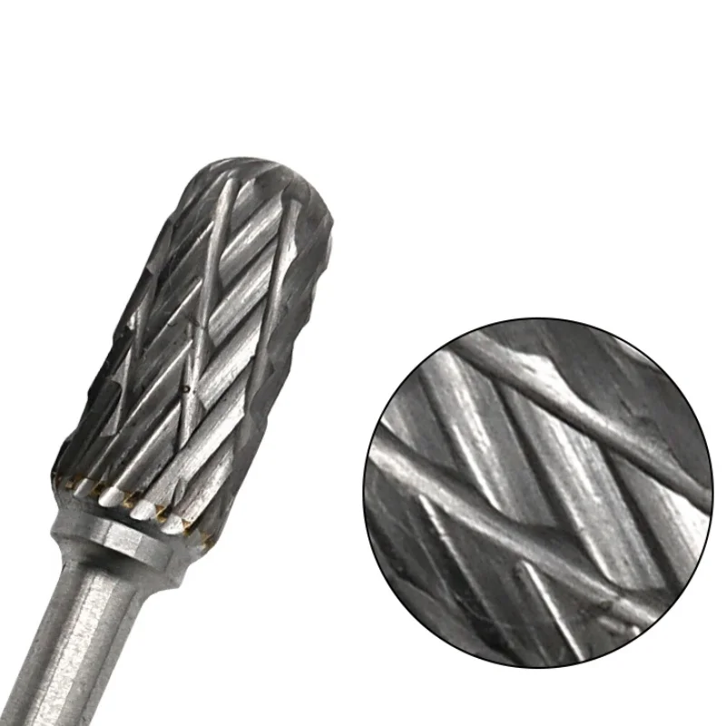 Weiyi Tungsten Carbide Rotary Burrs 3x3mm Rotary File Rasp Die Milling Bit Engraving Bits Metal Wood Carving Polishing Tool