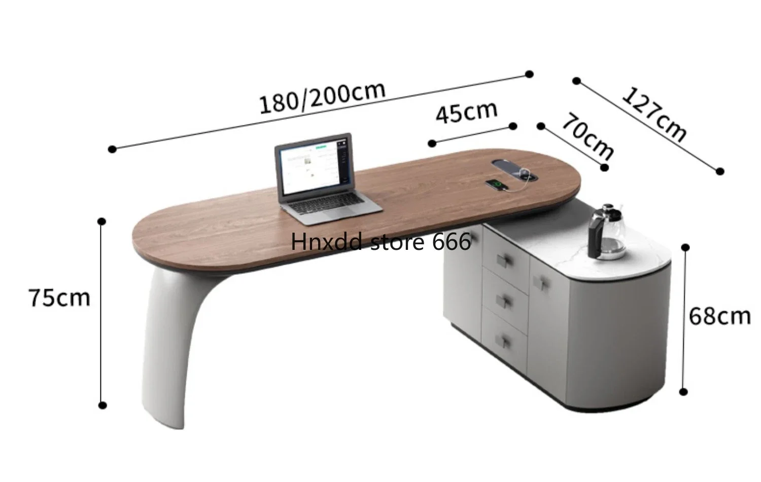 Study boss desk corner computer desk