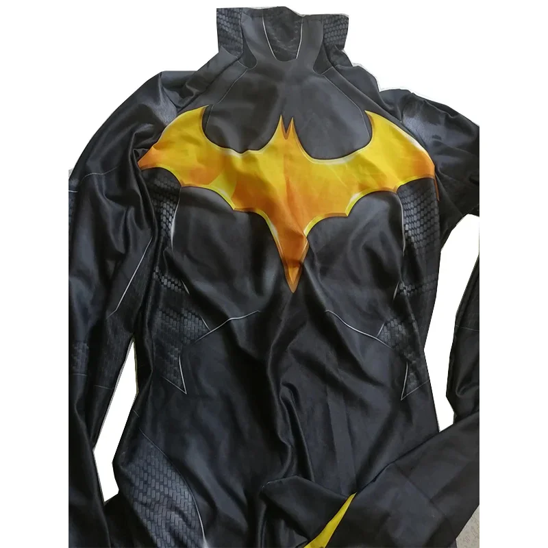 Batgirl Cosplay Costumes Batwoman Suit Superhero Zentai Bodysuit Adults Kids