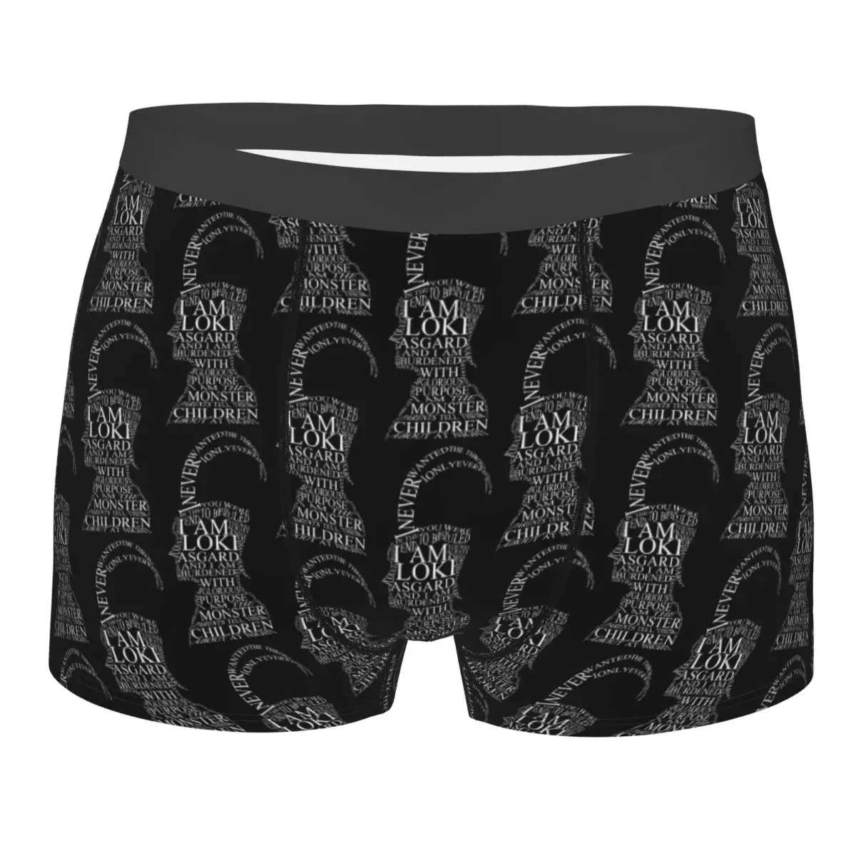 Custom Loki Movie Boxer Shorts For Men 3D Printed Underwear Panties Briefs Stretch Underpants