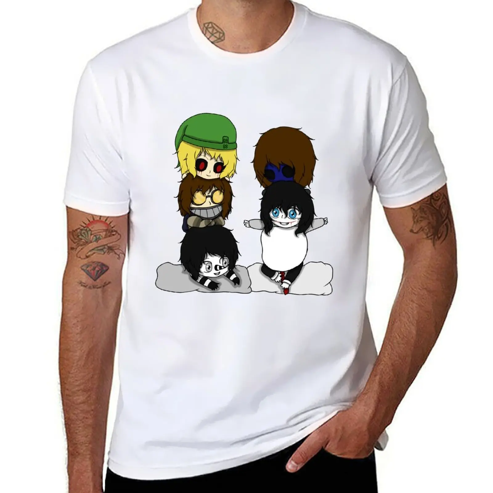 

creepypasta graphic boys man man for shirt shirt T-Shirt custom t shirts print t men chibi t