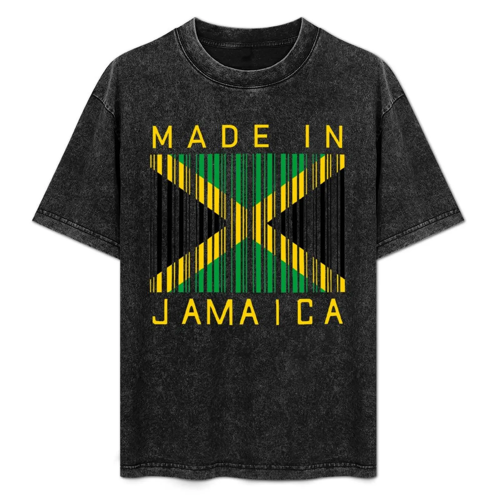 

Made In Jamaica Barcode T-Shirt Fashion Print Casual Short Sleeve