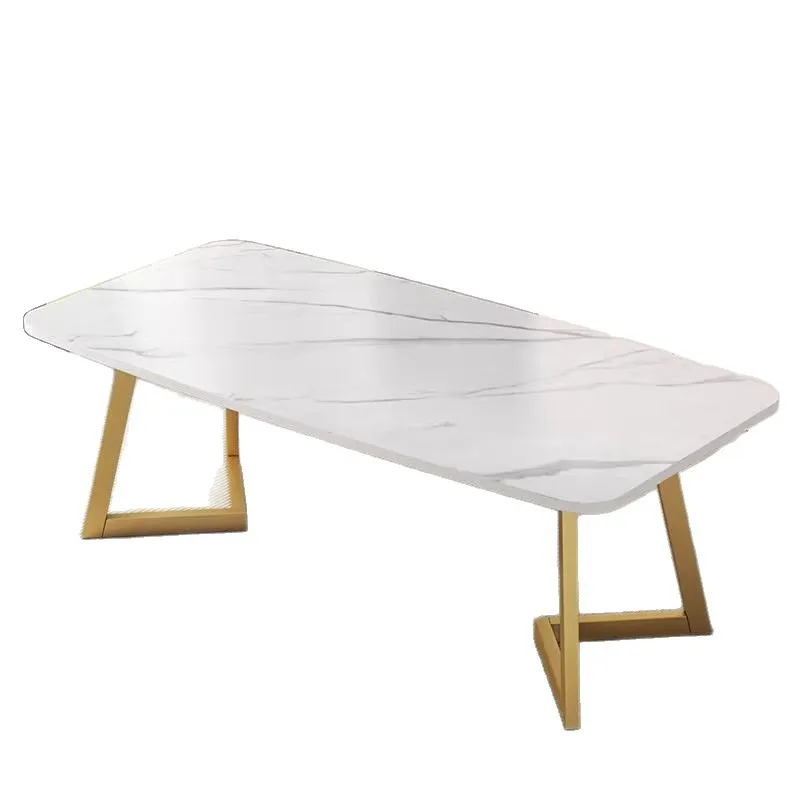 

Milk tea shop tables and chairs cafe snacks western restaurant hotel catering simple light luxury rock slab marble small