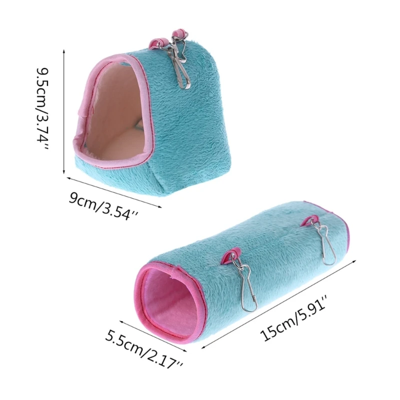Acogedora hamaca para hámster, jaula pequeña para mascotas, cama colgante cálida y resistente, nido oscilante para Chinchilla, y