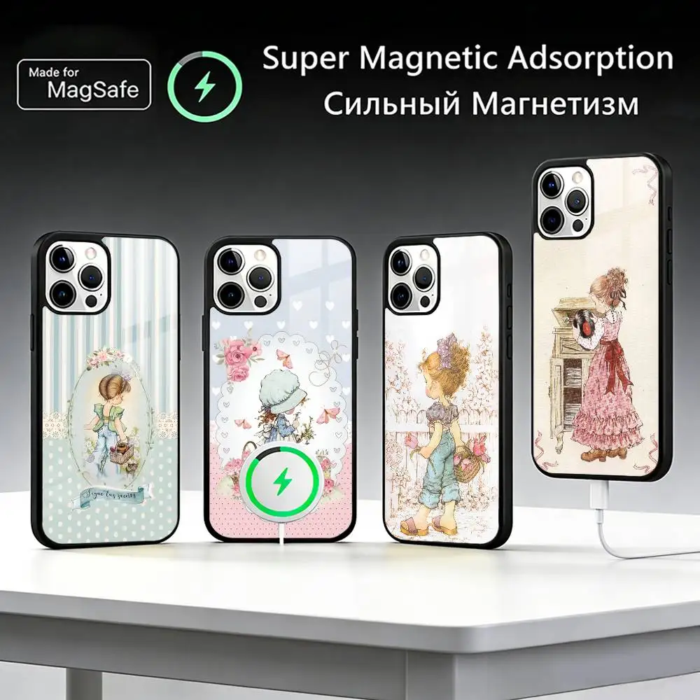 

S-Sarah K-Kay Girl Phone Case For IPhone17 16 15 14 13 12 11 Plus Pro Max Plus Wireless Charger Cover Funda