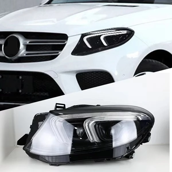 

W166LED headlight suitable for Gle Class W166 2015-2019LED assembly upgraded version LED geometric multi beam Drl headlight