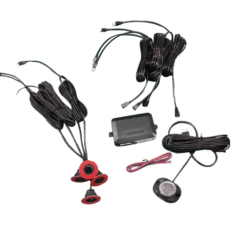 Front Parking Sensor Kit Prefix Concealed Built-in Flat Parktronic Assistant System Not Reversing Backup Radar