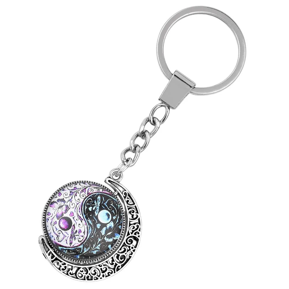 

Butterfly Tai Chi Keychain Gem Pendant Car Keyring Chinese Style Bag Charm Crafts Ornament