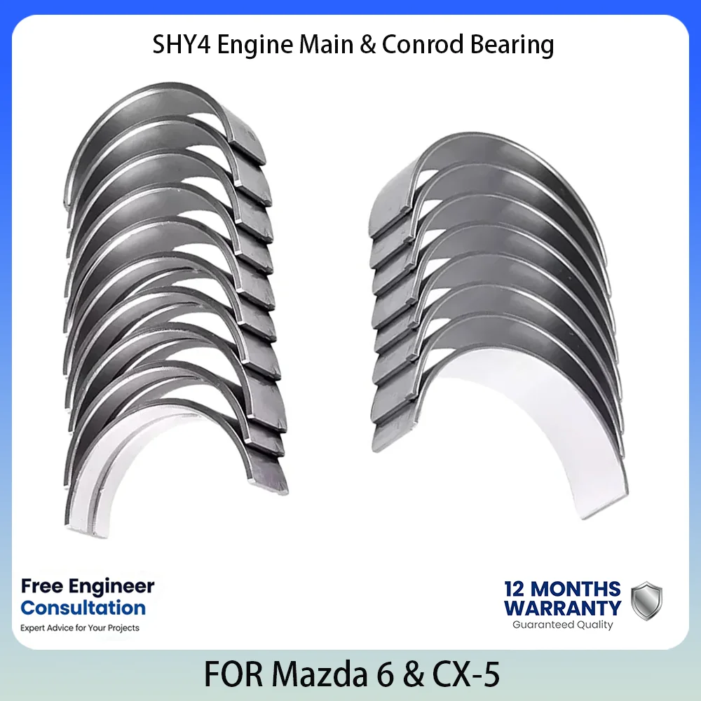 Engine Main & Conrod Bearing Kit For Mazda 2.2L 2.2 L T L4 Diesel 12-21 SHY4 SHY6 SKYACTIV-D CX-5 6 SHY1-11-SG0 SHY1-11-SE0A