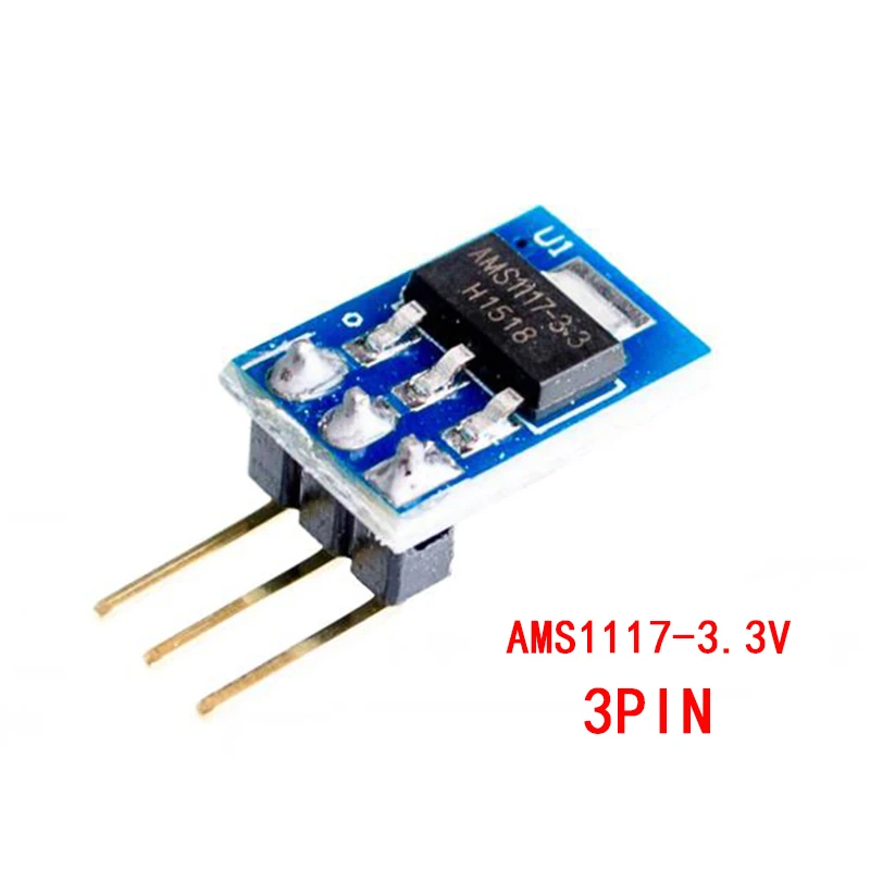 5 개/몫 AMS1117 1.2V 1.5V 1.8V 2.5V 3.3V 5V 전원 모듈 AMS1117-5.0V 전원 모듈 AMS1117-3.3V