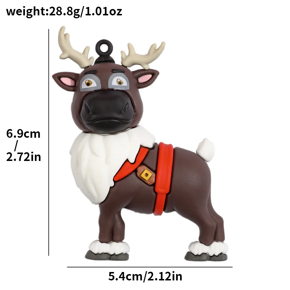 المجمدة إلسا آنا أنيمي الأجهزة الطرفية الإبداعية ثلاثي الأبعاد لينة الغراء مغناطيس الثلاجة عالية القيمة الديكور الهدايا بالجملة #6