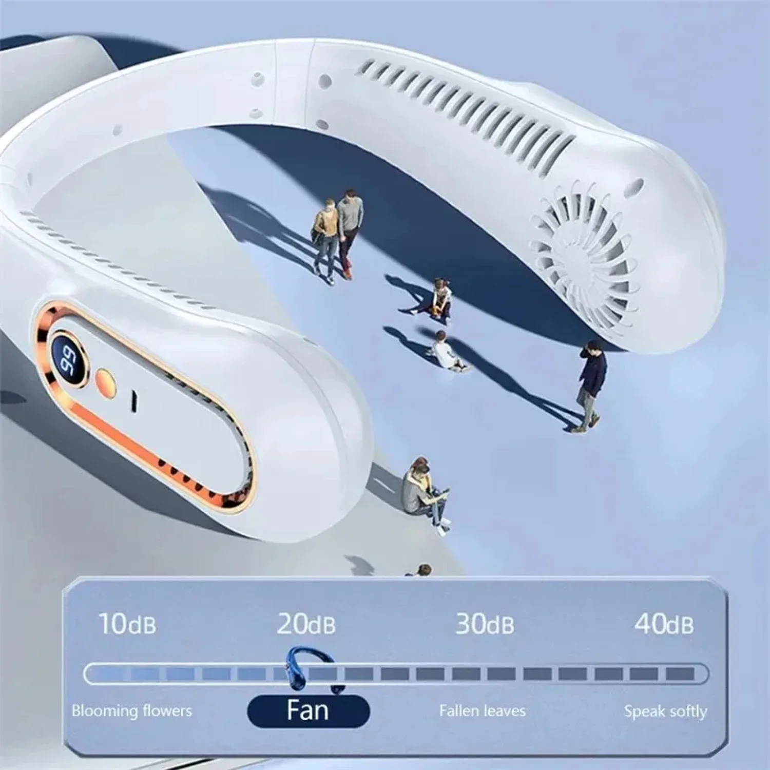 عمر البطارية وإعدادات تدفق الهواء القابلة للتعديل ، تصميم مضغوط للراحة أثناء التنقل