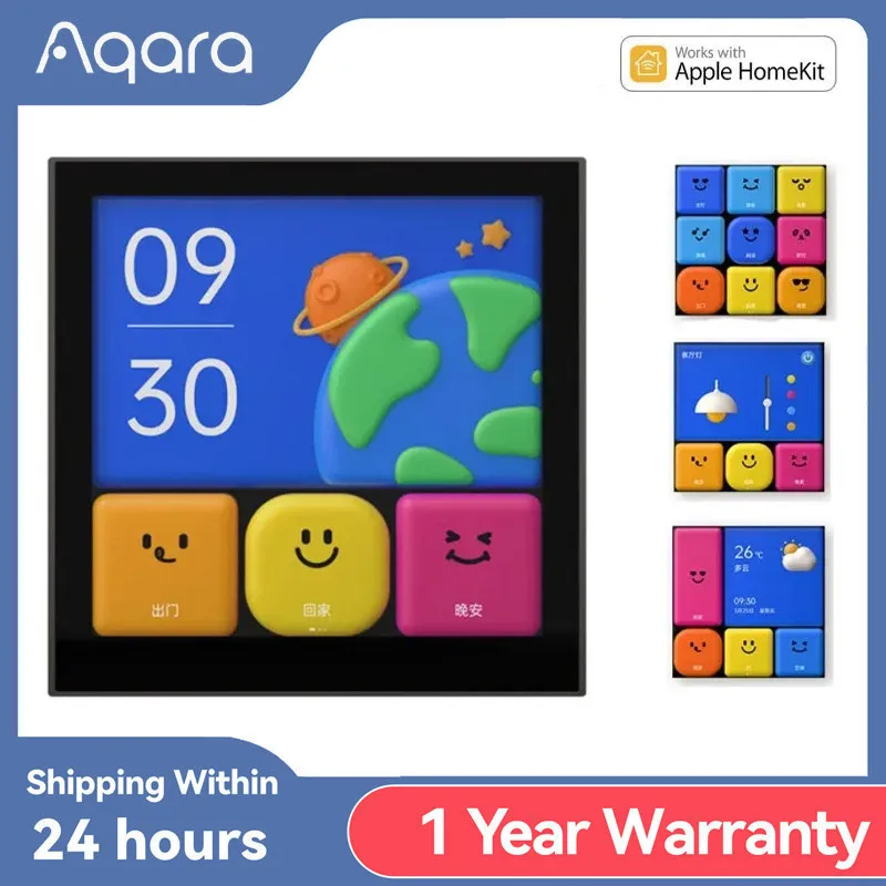 NEW Aqara Smart Switch S1E smart home Touch Control Scene Panel LED Touch Panel Voice Control Remote Switch Homekit Aqara APP