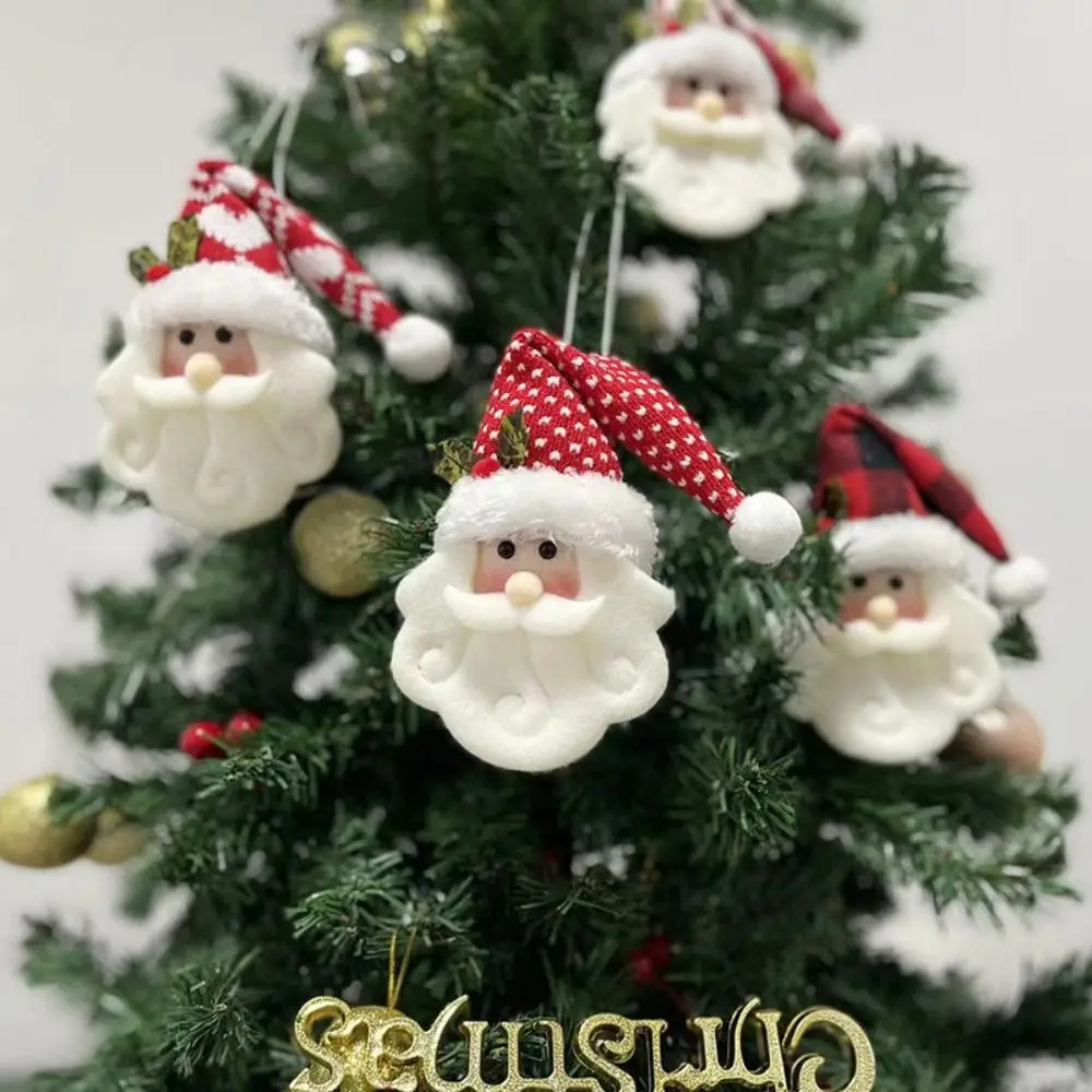 

Cartoon Santa Claus Xmas Hanging Ornaments Snowman Festive Christmas Elk Pendants Cloth Cute Xmas Santa Ornaments New Year