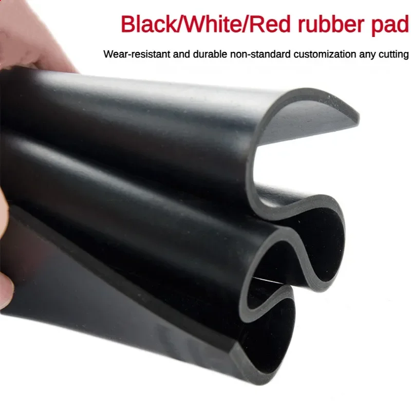 500X500mm Red/Black/White Silicone Coil High-temperature Resistant Board Flame Anti-static Insulation Thk0.5/1/1.5/2/3/4/5mm