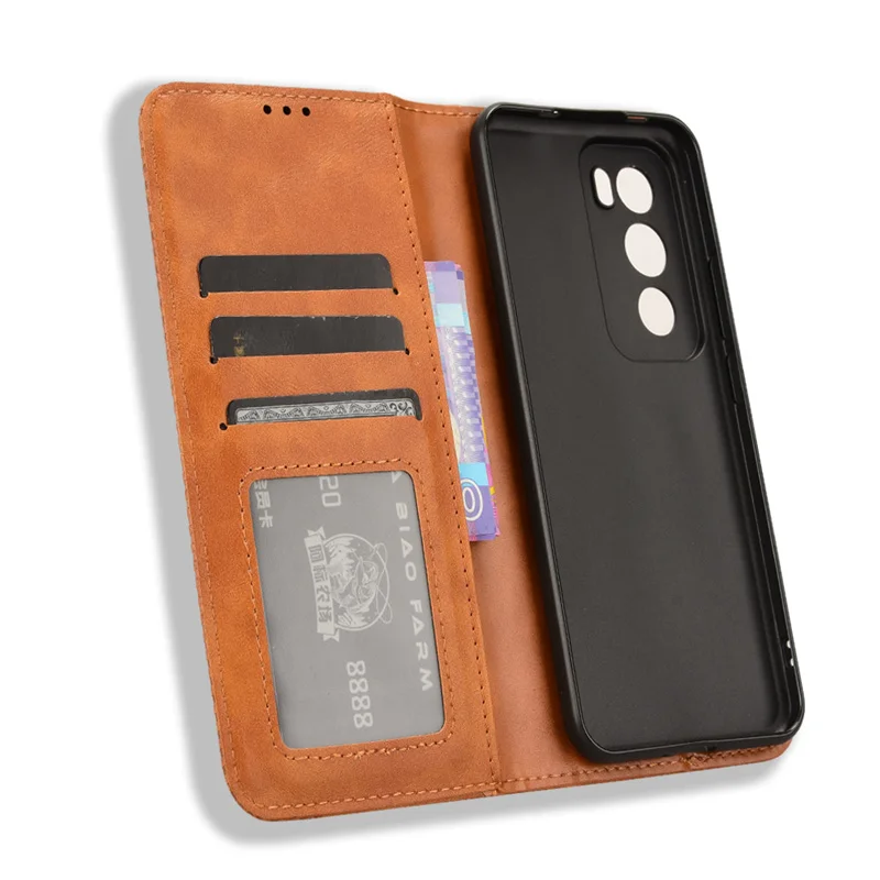 For Oppo Reno12 Pro 5G Case luxurious Leather Retro Magnetic Protect Cover For OPPO Reno 12 Reno12 Pro 5G Phone Bags
