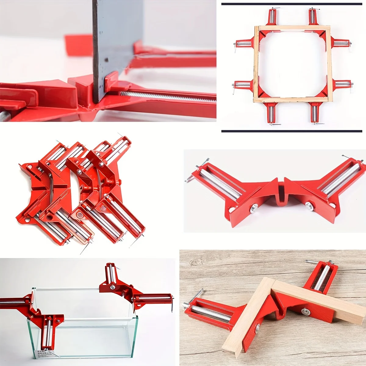 Right Angle Clamp, 90-Degree Corner Clamp for Woodworking, Picture Frame & Glass Holder, DIY Project Assembly Hand Tool