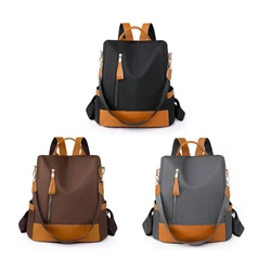 Korean Schoolbag Fashion Pack for Girls Women Splashproof Casual Daypack Rucksack Bookbags Black/Brown/Khaki