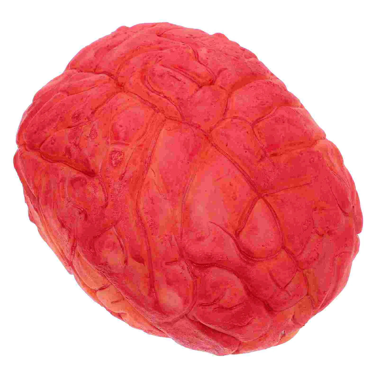 

Halloween Simulation Brain Decor Party Props Fake Body Parts Broom Bloody Vinyl