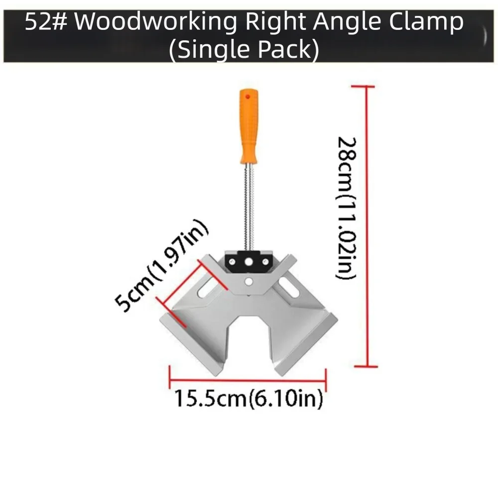 

Adjustable Swing Jaw Right Angle Clamps Aluminum Alloy Frame Right Angle Design Wood Clamps 90 Degree Angle Woodworking Tool