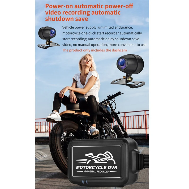 ATP226-1080P Dual Motorcycle Camera Waterdichte Rijden Recorder HD Nacht Video Recorder voor Motorcross Rijden