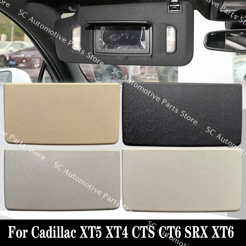 Sun Visor Cover Sun Visor Makeup Mirror Cover For Cadillac XT5 XT4 CTS CT6 SRX XT6 Sun Visor Vanity Mirror Lamp Cover
