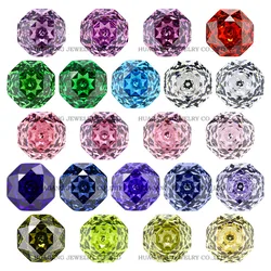 New 5A Millennium Octagon Rose Cut Synthetic GemsCubic Zirconia Loose Gemstones for Jewerly Making