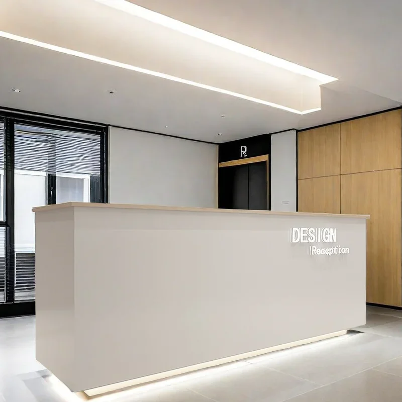 

Cheap Desk Table Reception Cashier Glass Pulpito Modern Restaurant Atelier Room Office Receptionist Front Salon Small Advanced